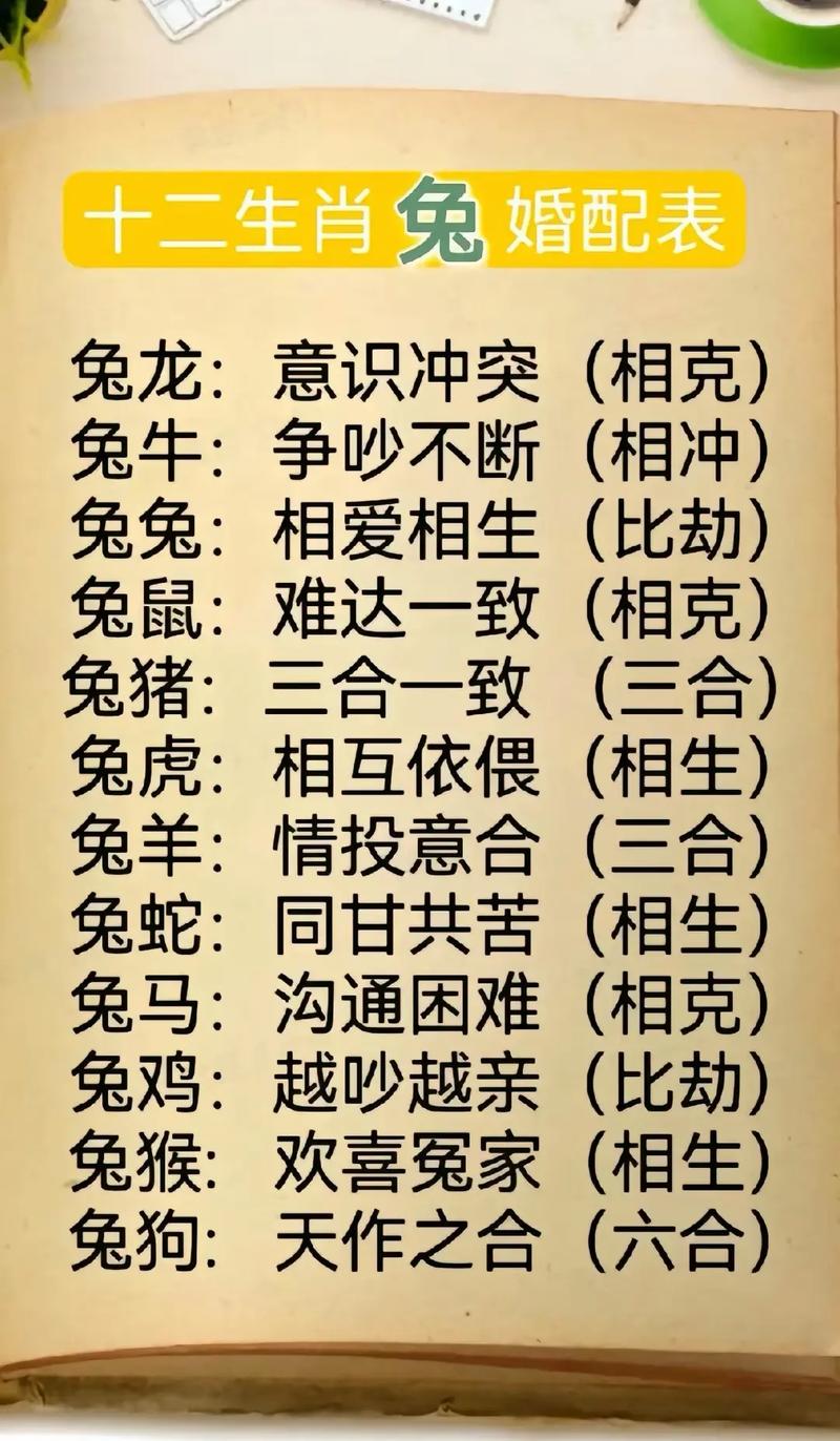 兔冲什么生肖相克:兔相冲相克的生肖有哪些