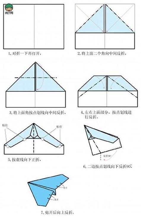 纸飞机的叠法飞得远飞得快怎么折:纸飞机怎么折飞得远?一步步教你折!